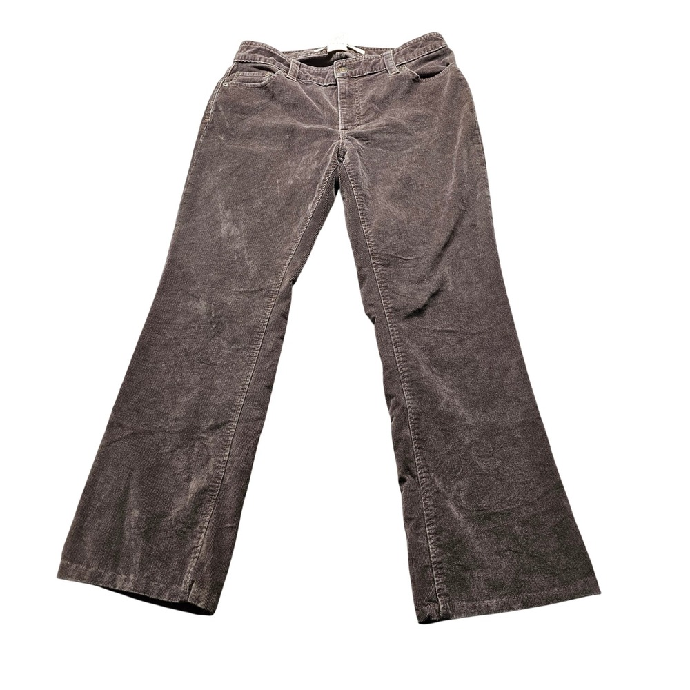 Gap Original Boot Cut Corduroy Pants Womens 10L Brown Stretch Mid Rise Fall 05